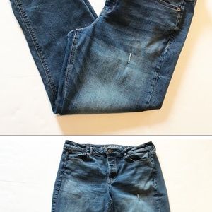 AMERICAN EAGLE Tomgirl Button Fly Blue Jeans